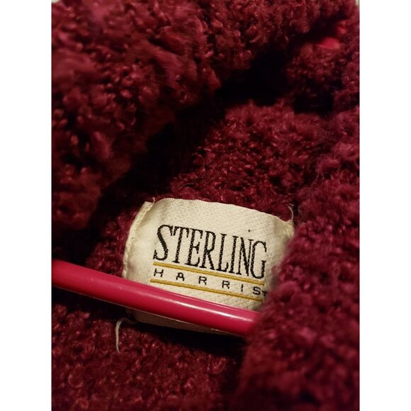 Vtg Sterling Harris Womens Sz M Sweater Long Sleeve Turtleneck Magenta Pullover - Picture 5 of 6